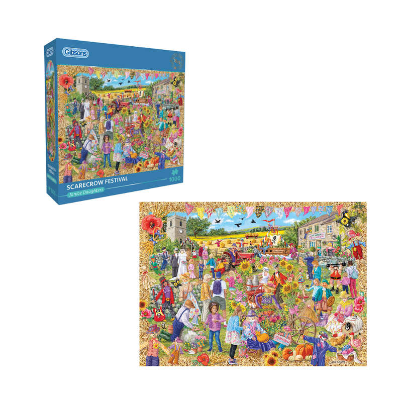 Gibsons - Scarecrow Festival - 1000 Piece Jigsaw Puzzle