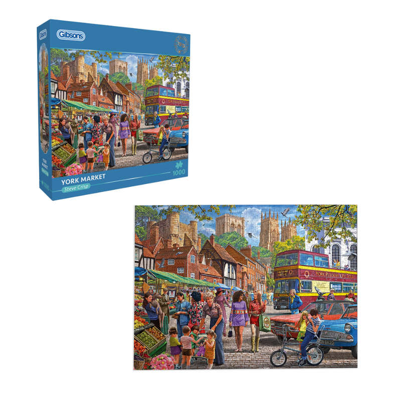 Gibsons - York Market - 1000 Piece Jigsaw Puzzle