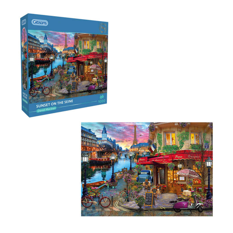Gibsons - Sunset on the Seine - 1000 Piece Jigsaw Puzzle