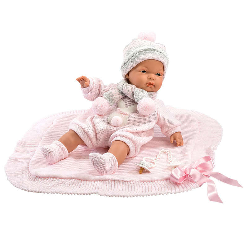 Llorens - Baby Girl Doll & Blanket: Joelle - 38cm (Mechanism Optional)