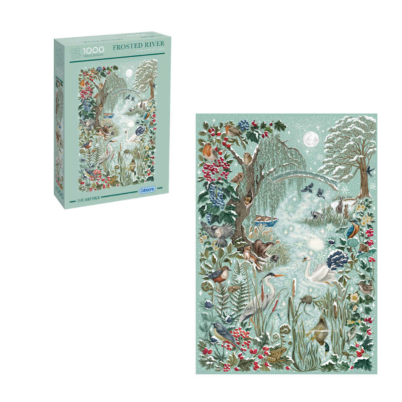 Gibsons - The Art File: Frosted River - 1000 Piece Jigsaw Puzzle