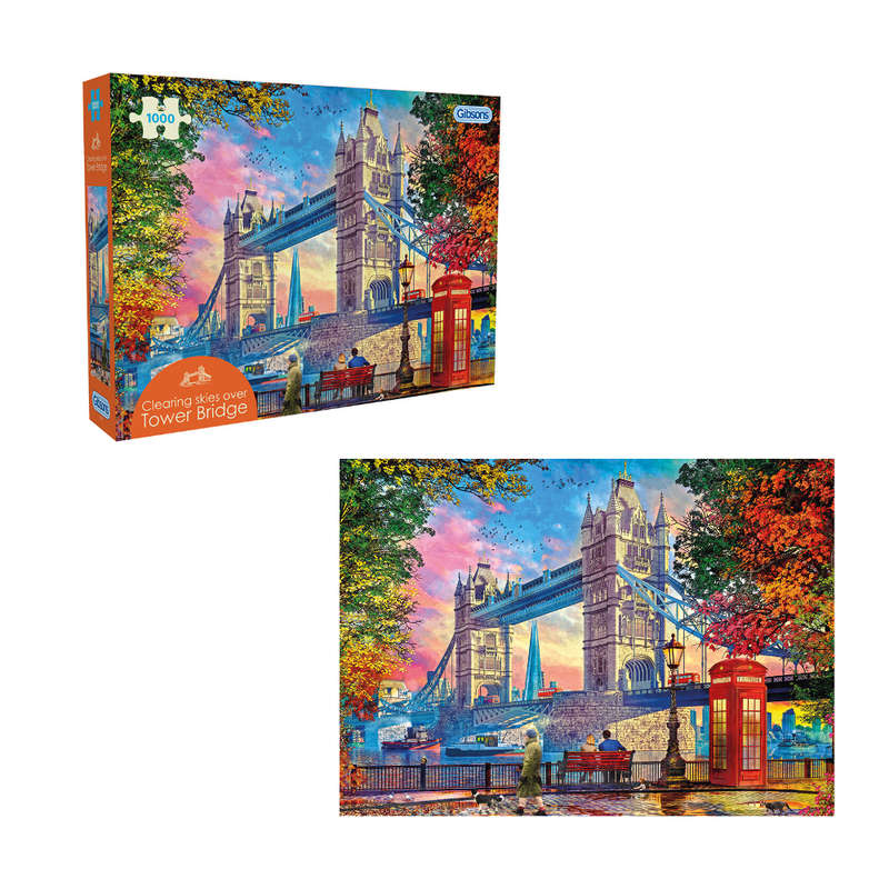 Gibsons - Clearing Skies Over Tower Bridge - 1000 Piece Jigsaw Puzzle