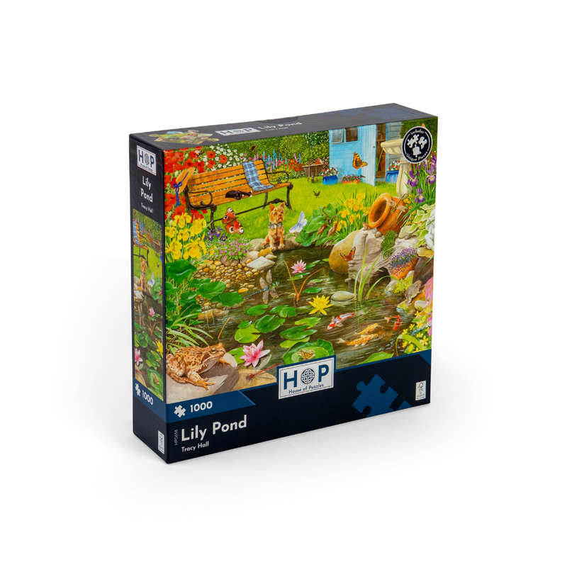 House of Puzzles - Lily Pond - 1000 Piece Jigsaw Puzzle