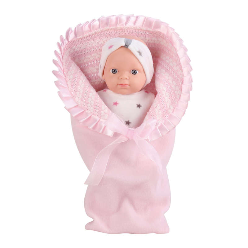 Baby Doll with Pink Clothing & Accessories - Vinyl Body - 30cm