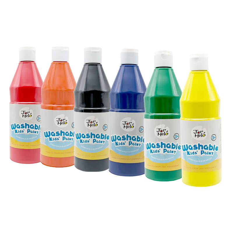 Jar Meló - Paint for Kids - Washable - Bulk Pack - 500ml 6c