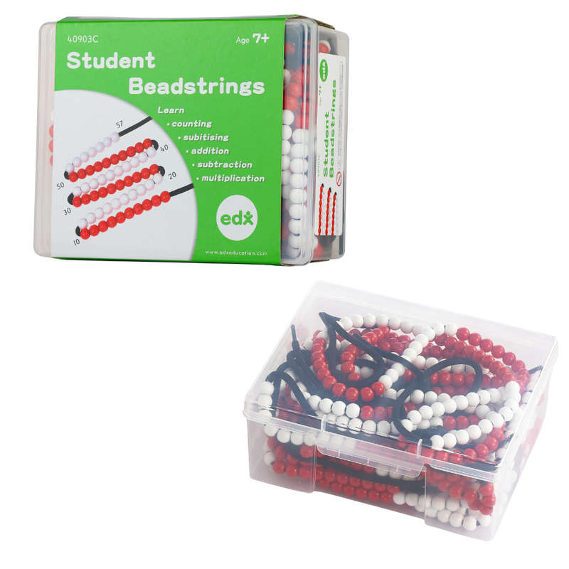 EDX Education - String Bead Abacus Student 1cm 100 bead - 10pcs
