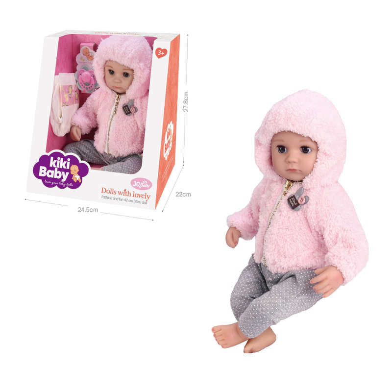 Baby Doll with Clothing & Accessories - Soft Cotton Body - 40cm