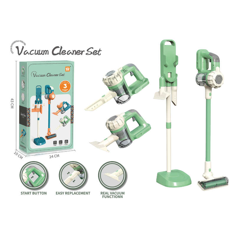 Pretend & Play Vacuum Cleaner with Suction Power & Sound Effects