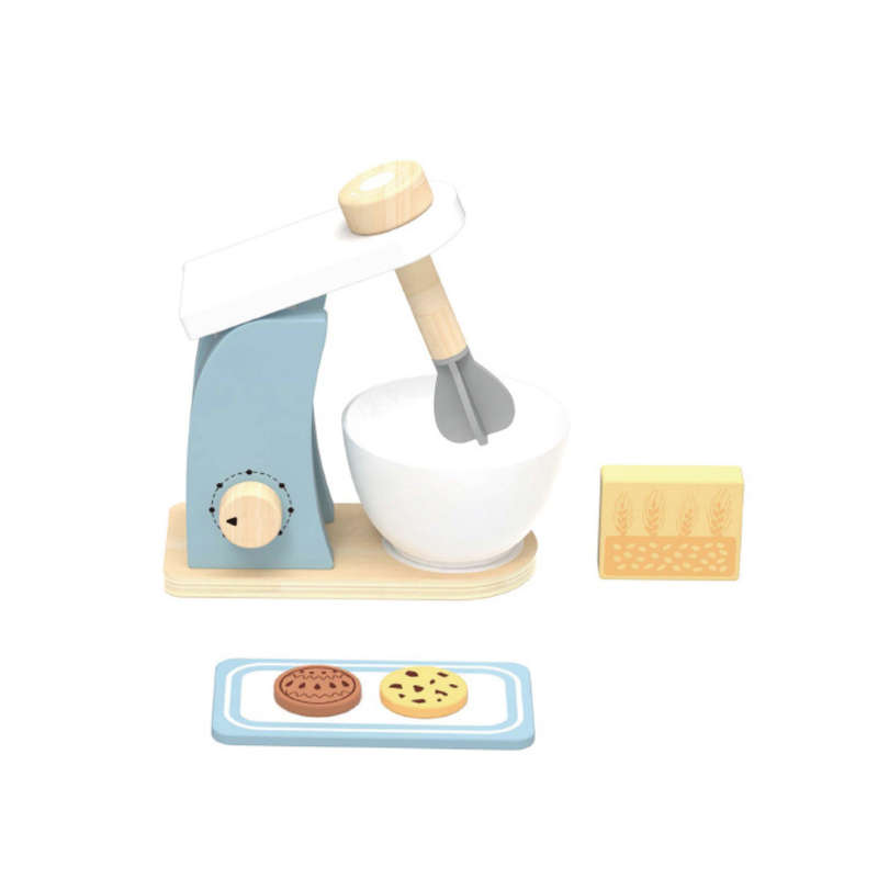 hi Pando - Pretend & Play - Wooden Baking Mixer Set - 6pcs