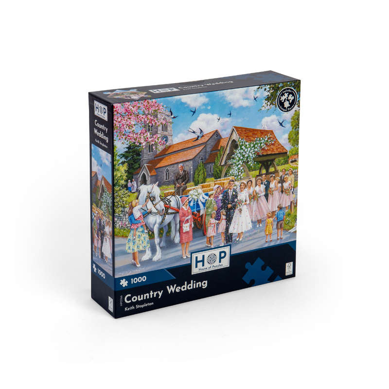 House of Puzzles - Country Wedding - 1000 Piece Jigsaw Puzzle