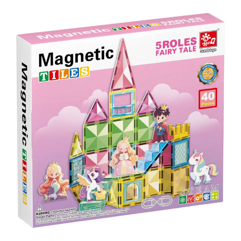 Magnetic Tiles - Princess Set - 40 Pieces