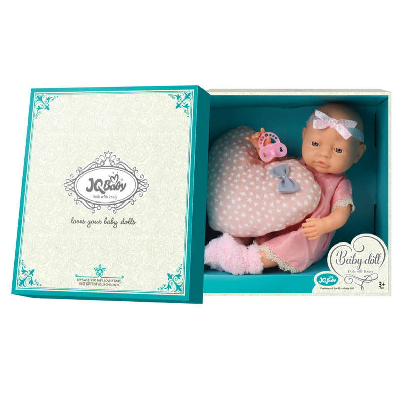Baby Doll with Clothing, Pillow & Accessories - Vinyl Body - 40cm