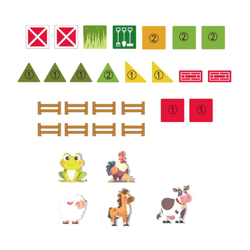 Magnetic Tiles - Farm Animals Set - 30 Pieces