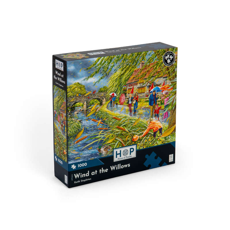 House of Puzzles - Wind at the Willows - 1000 Piece Jigsaw Puzzle