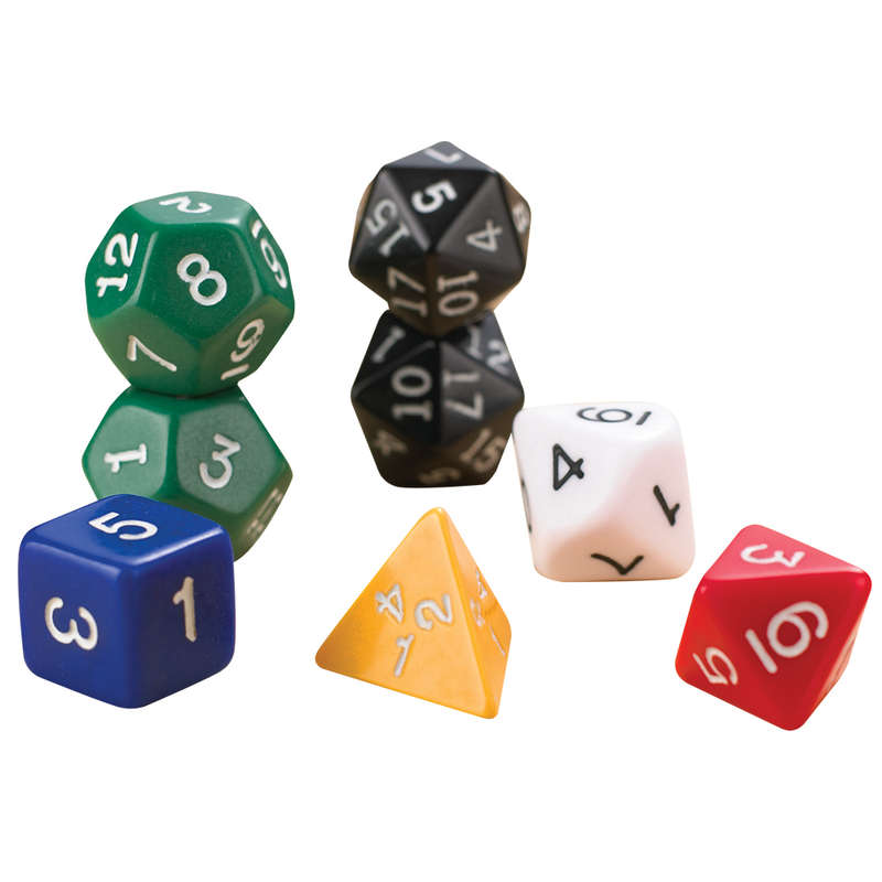 EDX Education - Dice - Plastic Polyhedra - 16mm - 6pcs Polybag