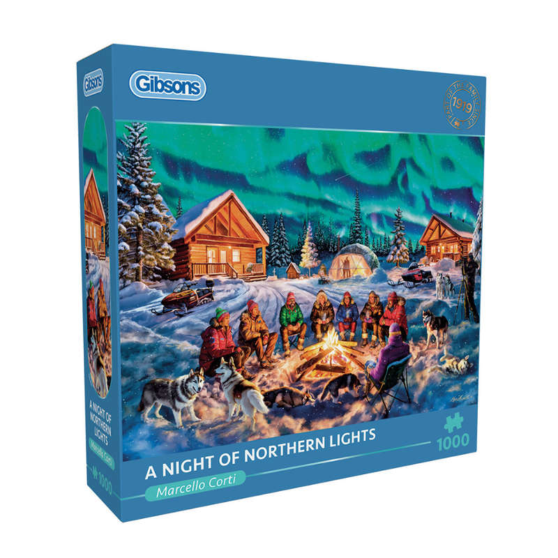 Gibsons - A Night of Northern Lights - 1000 Piece Jigsaw Puzzle