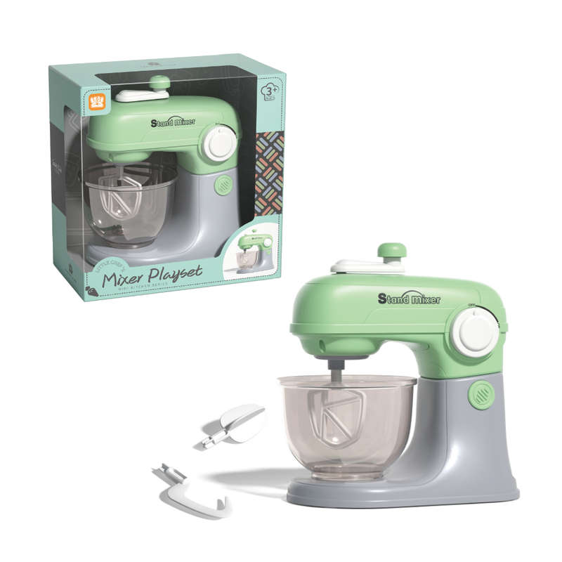 Pretend & Play Stand Mixer - Rotating Baking Set - Green