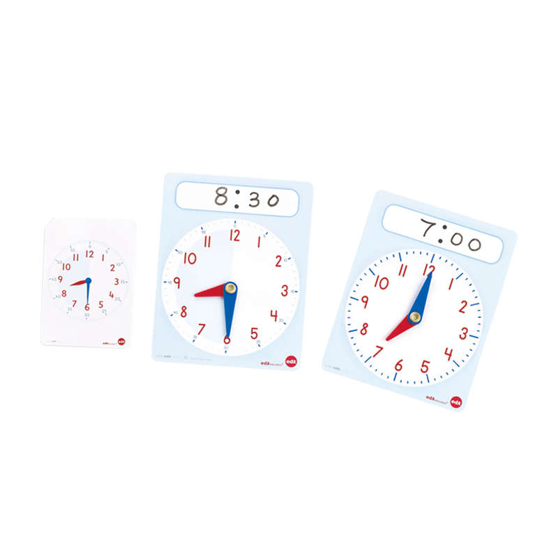 EDX Education - Clock Time Kit with Activity Cards - 36pcs