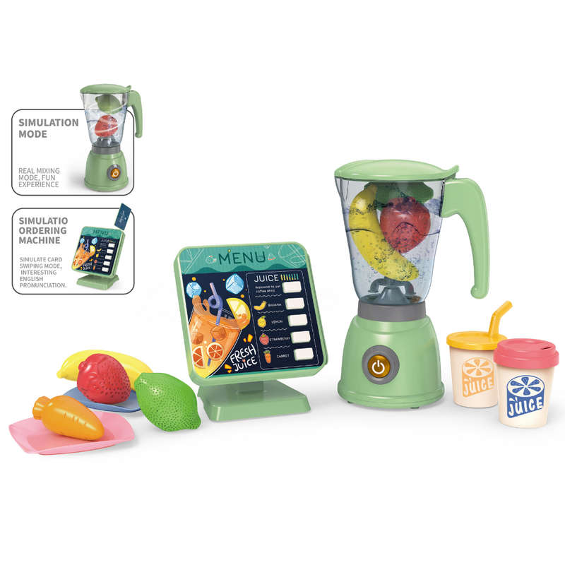 Pretend & Play Blender Set with Sound, Spinning Action & Ordering Station - Green
