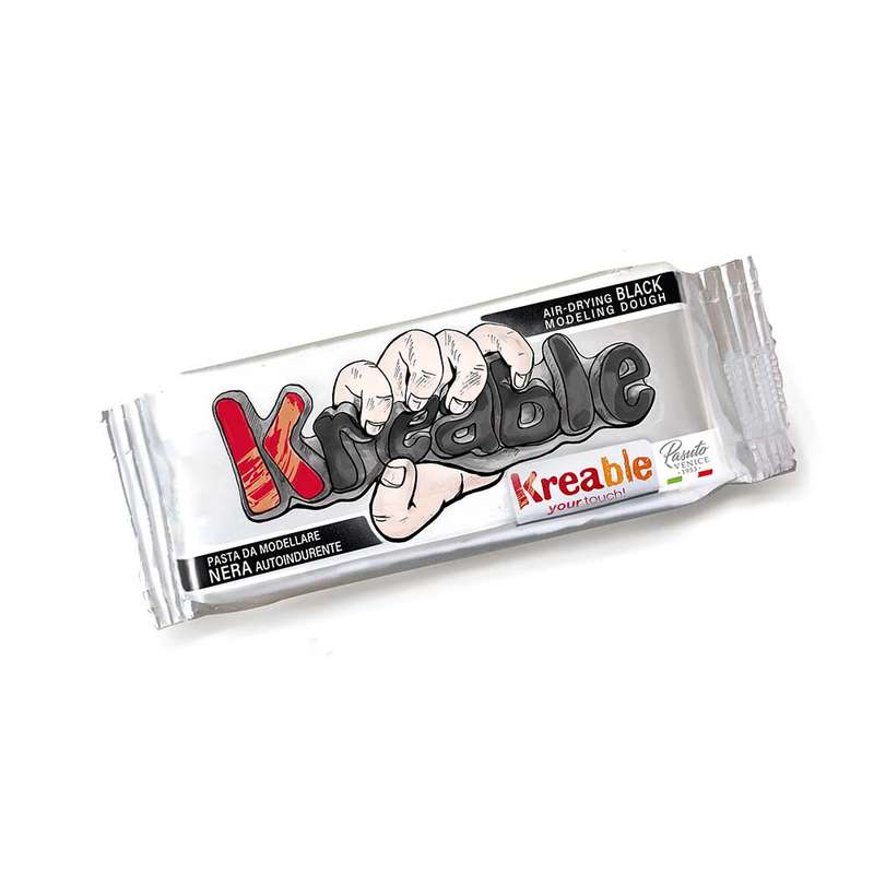 Toy Color - Kreable Titanium & Gluten-Free Black Modeling Clay - 500g