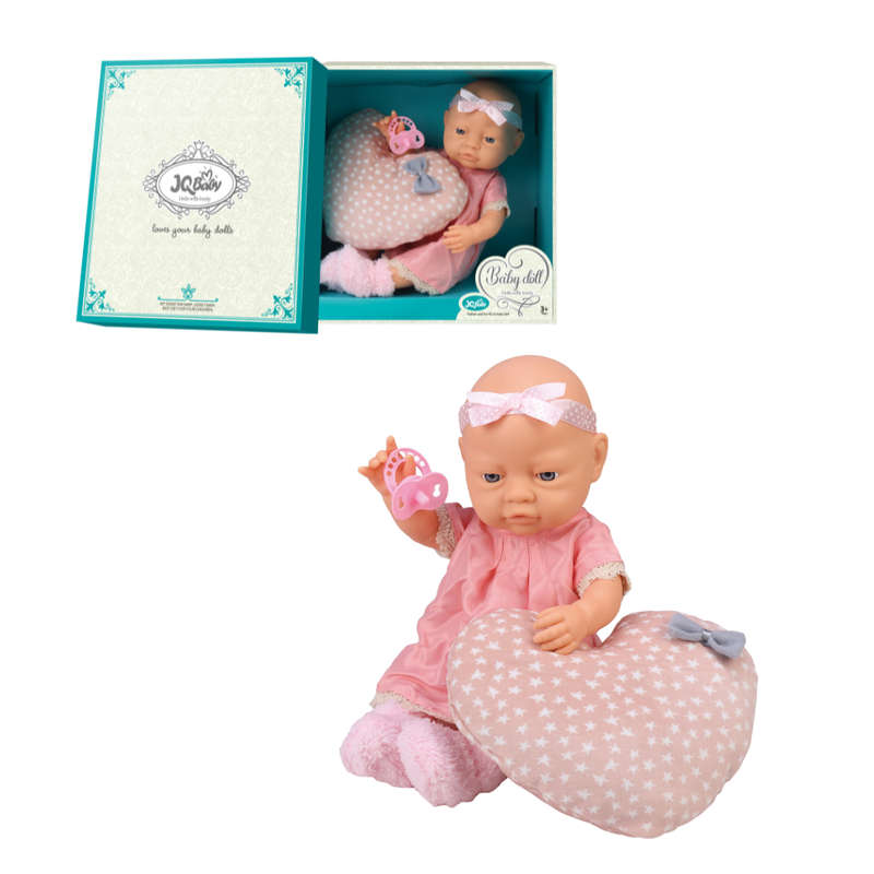 Baby Doll with Clothing, Pillow & Accessories - Vinyl Body - 40cm