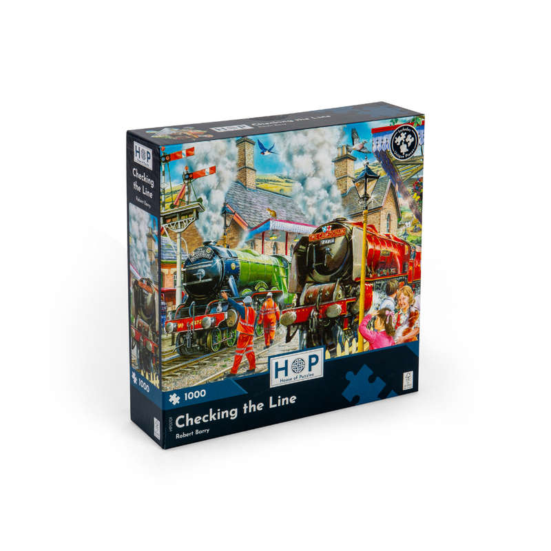 House of Puzzles - Checking the Line - 1000 Piece Jigsaw Puzzle