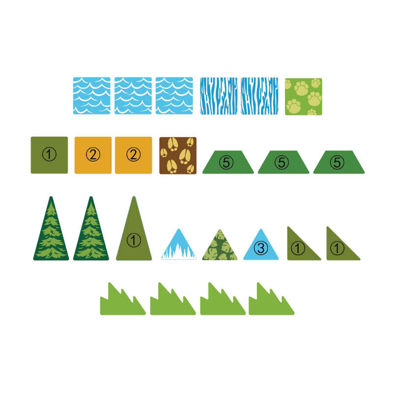Magnetic Tiles - Forest Animals Set - 30 Pieces