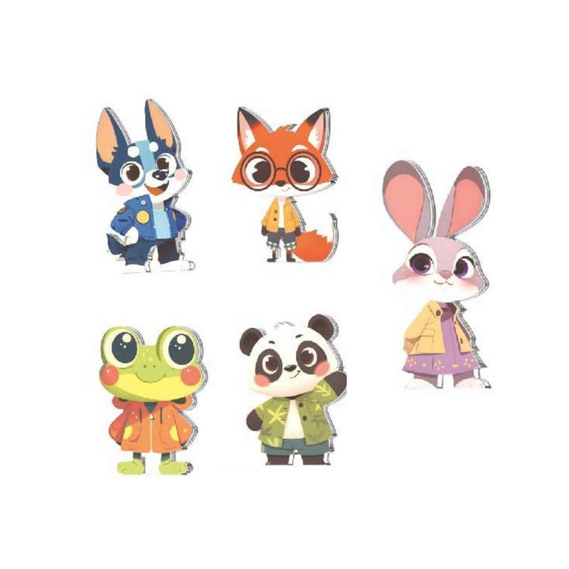 Magnetic Tiles - Cute Animals Set - 30 Pieces