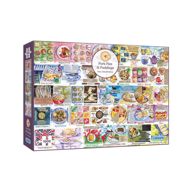 Gibsons - Pork Pies & Puddings - 1000 Piece Jigsaw Puzzle