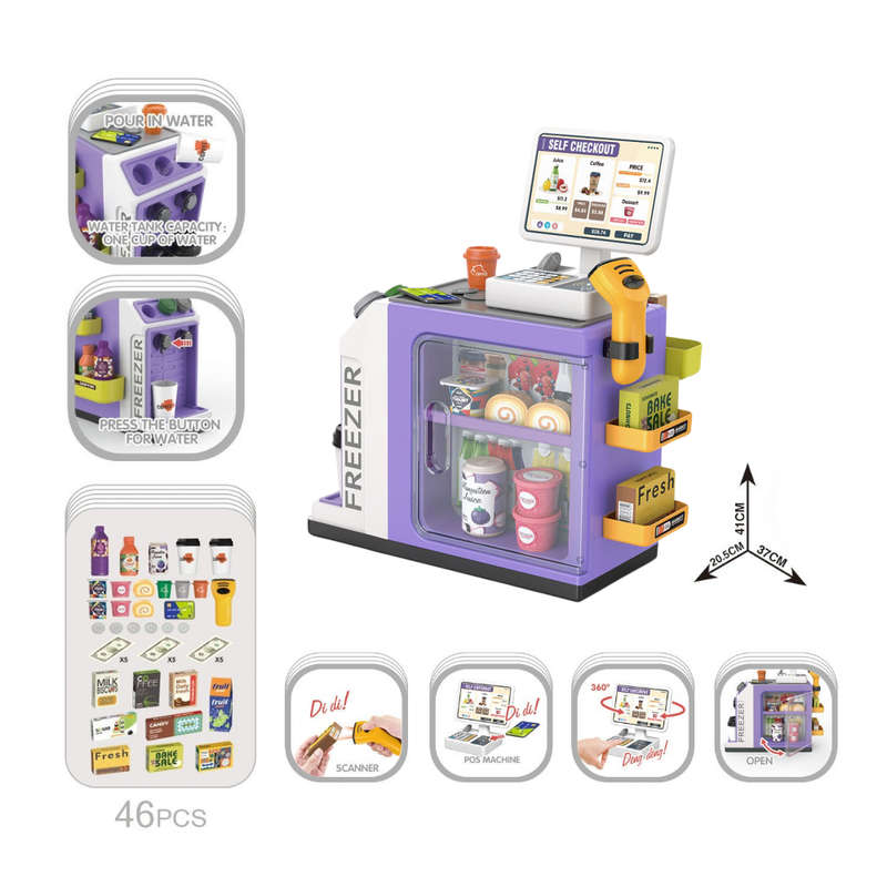 Cogo - Pretend & Play Grocery Store with Lights & Sound Effects - 46 Pieces