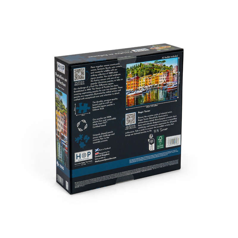 House of Puzzles - Portofino on Reflection - 1000 Piece Jigsaw Puzzle
