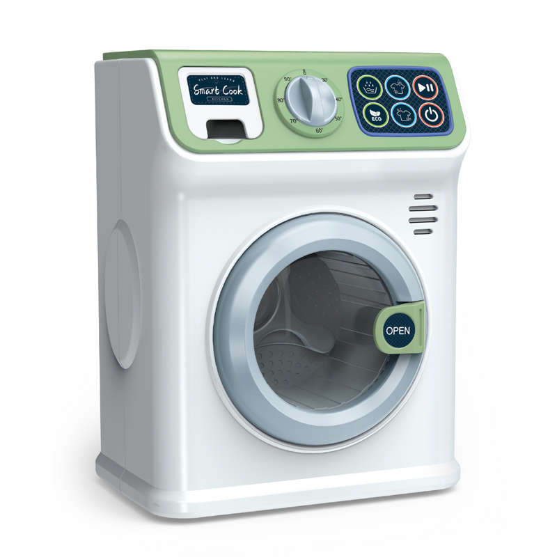Pretend & Play Washing Machine with Sound and Spinning Action - Green