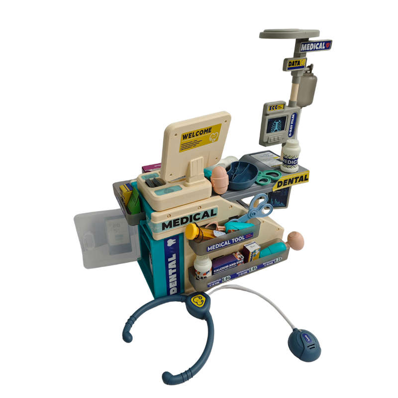 Cogo - Pretend & Play Doctor Set - Medical Desk - 45 Pieces