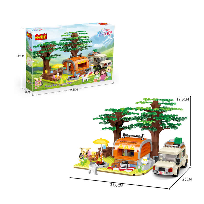 Cogo - Building Block Set - Ultimate Caravan Camp - 770 Pieces