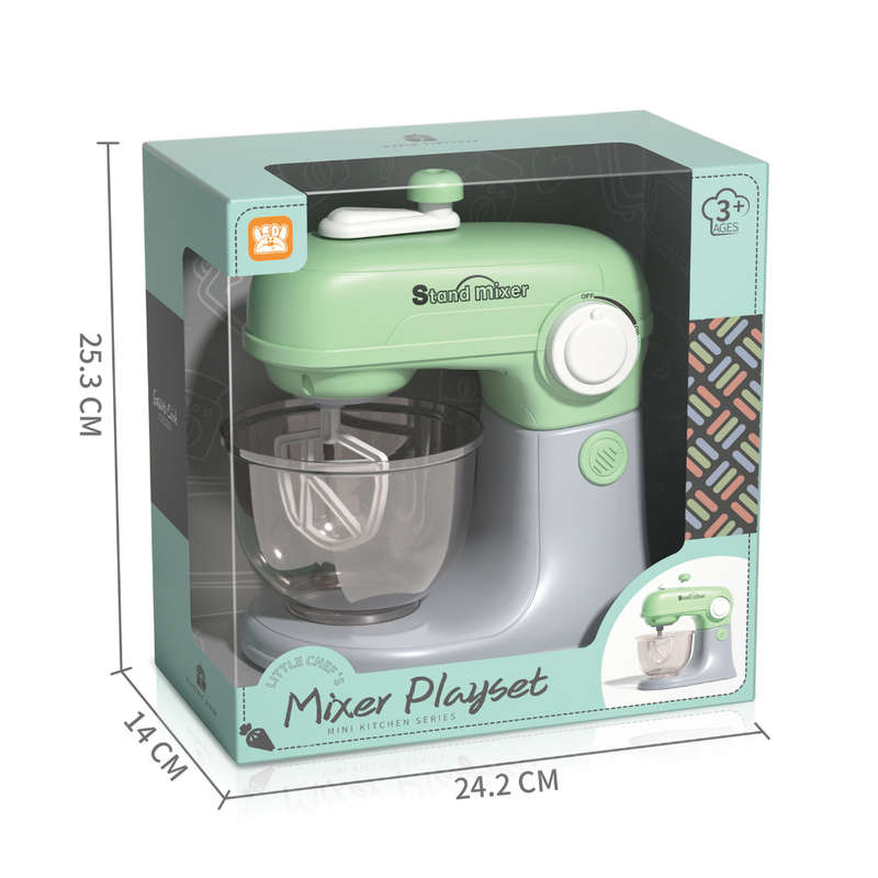 Pretend & Play Stand Mixer - Rotating Baking Set - Green