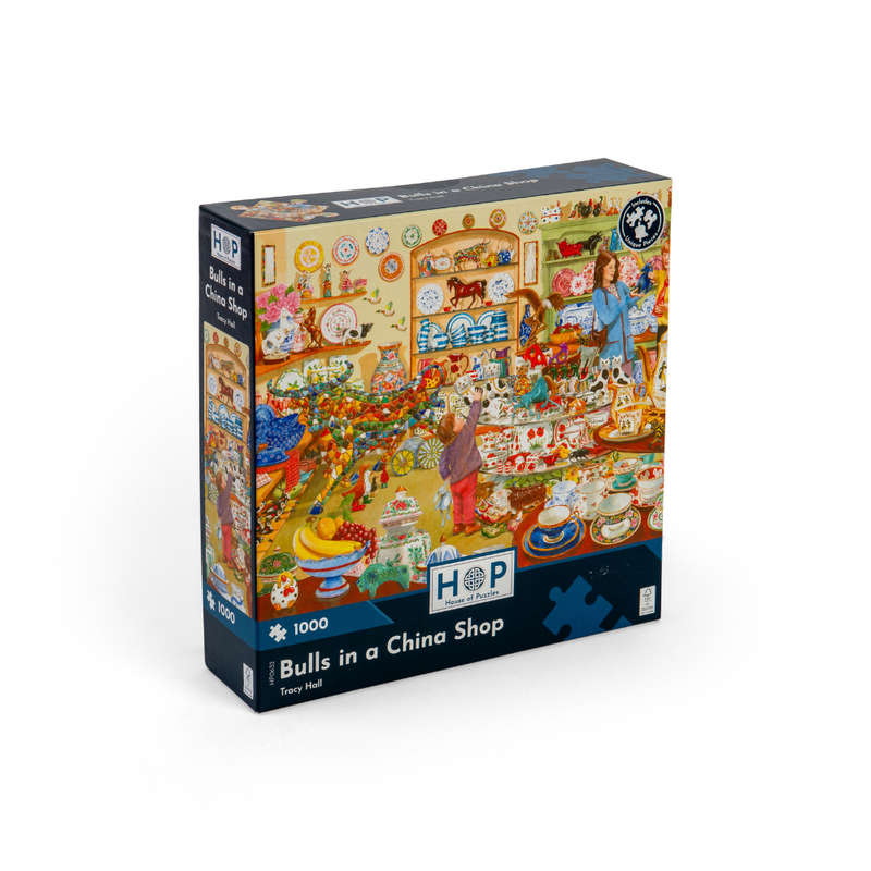House of Puzzles - Bulls In A China Shop - 1000 Piece Jigsaw Puzzle