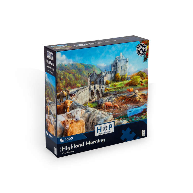 House of Puzzles - Highland Morning - 1000 Piece Jigsaw Puzzle