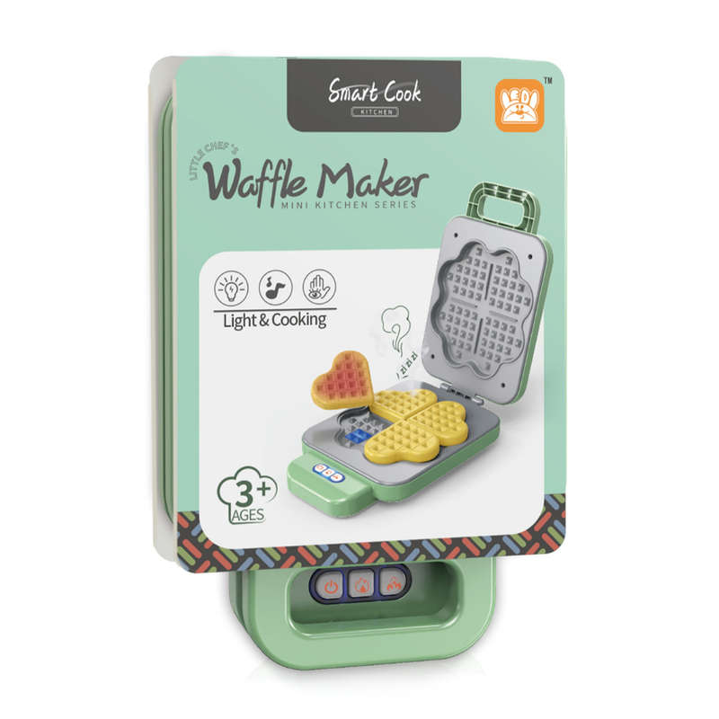Pretend & Play Waffle Maker Set with Colour Changing Waffles - Green