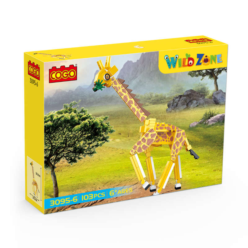 Cogo - Building Block Set - Wildlife Explorer - 6 Animals 92-102 Pieces