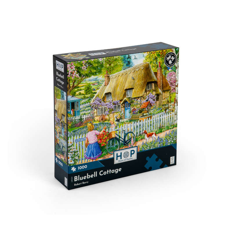 House of Puzzles - Bluebell Cottage - 1000 Piece Jigsaw Puzzle