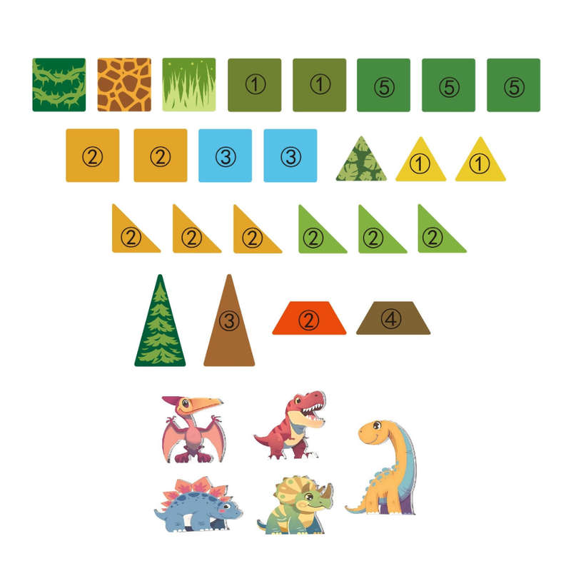 Magnetic Tiles - Dinosaur Set - 30 Pieces