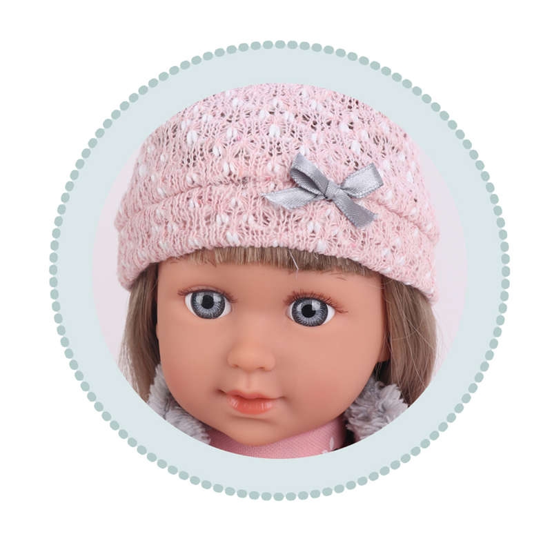 Fashion Doll with Sound - Leila - Dress, Beanie & Shoes - 40cm