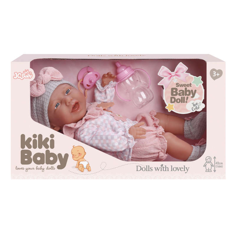Baby Doll with Vinyl Body, Pacifier & Bottle - 40cm