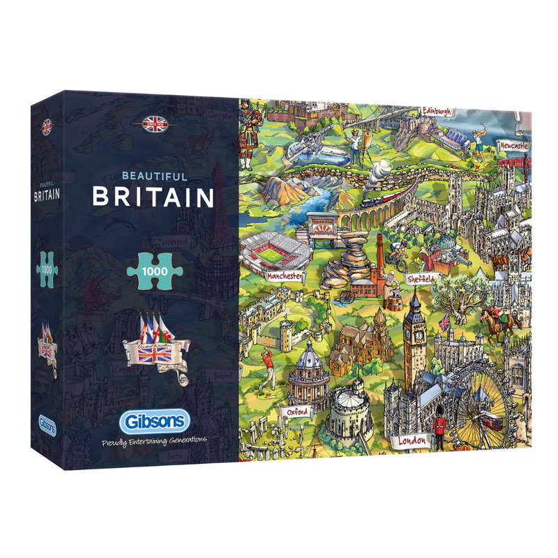 Gibsons - Beautiful Britain - 1000 Piece Jigsaw Puzzle