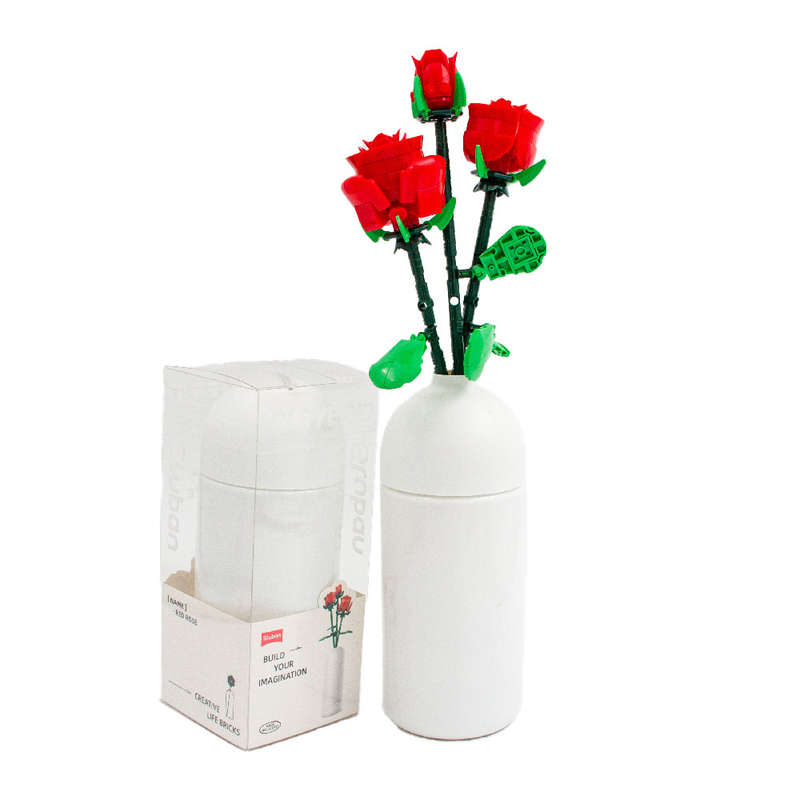 Sluban - Pleyerid - Flowers - Red Rose - 258pcs