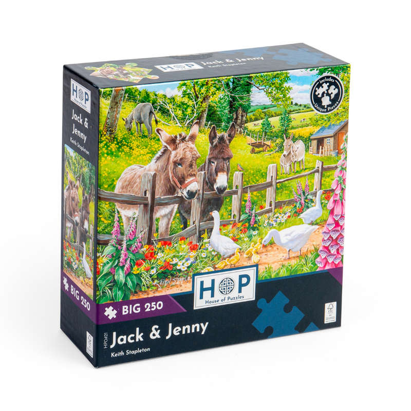 House of Puzzles - Jack & Jenny - XL Pieces - 250 Piece Jigsaw Puzzle