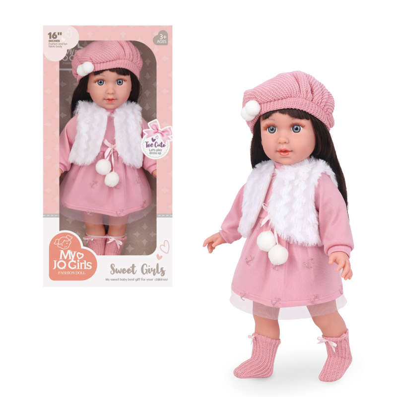 Fashion Doll - Nina - Dress, Beanie & Shoes - 40cm