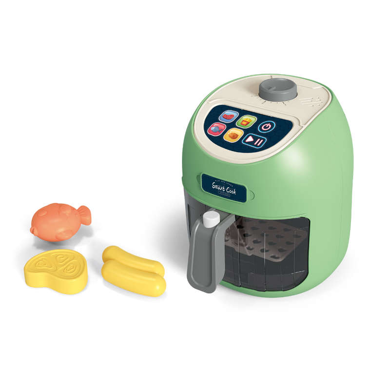 Pretend & Play Air Fryer with Light, Sound & Colour Changing Food - Green