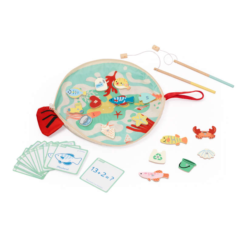 Classic World - Fishing Game - Travel-Size Set with Activity Cards - 34pcs