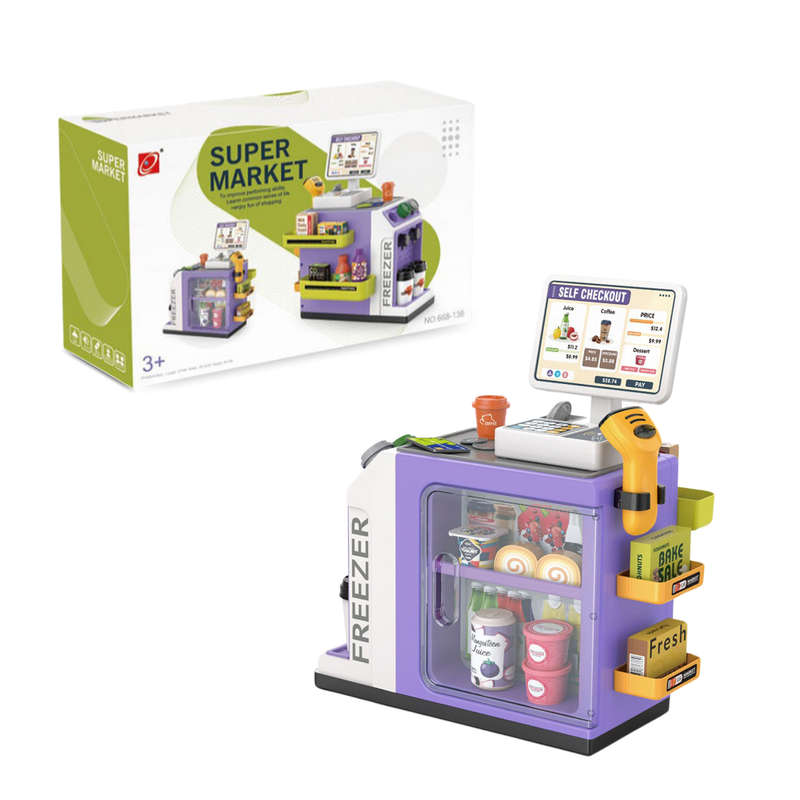 Cogo - Pretend & Play Grocery Store with Lights & Sound Effects - 46 Pieces